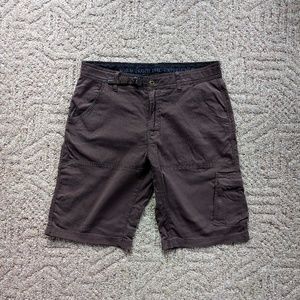 Prana Men’s Shorts, Cargo, Dark Brown, 34 W x 12 L